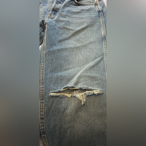 ReDone NWOT 90s High Rise Loose Fit Button Fly Jeans SZ 27 - Picture 9 of 11